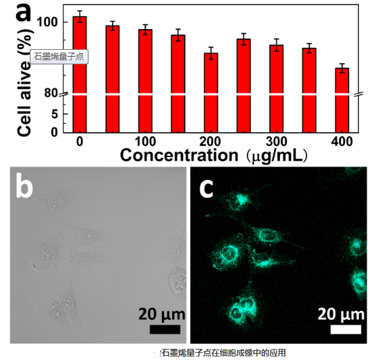 氨基PEG修饰石墨烯量子点负载紫杉醇