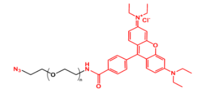 荧光染料罗丹明聚乙二醇叠氮 Rhodamine-PEG-N3,叠氮PEG罗丹明 荧光染料罗丹明聚乙二醇叠氮 Rhodamine-PEG-N3,叠氮PEG罗丹明