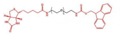 Biotin-PEG-NH-FMOC;生物素聚乙二醇芴甲氧羰基;FMOC-NH-PEG-Biotin Biotin-PEG-NH-FMOC;生物素聚乙二醇芴甲氧羰基;FMOC-NH-PEG-Biotin