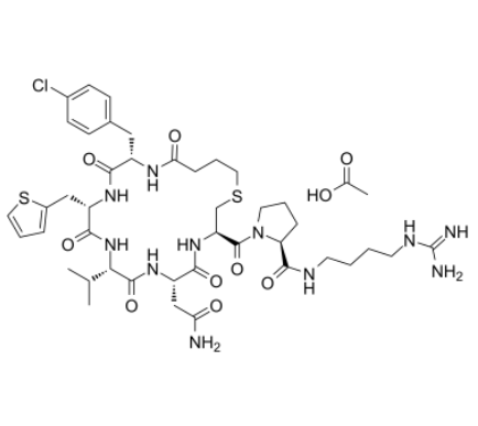 c(Bua-Cpa-Thi-Val-Asn-Cys)-Pro-d-Arg-NEt2 acetate c(Bua-Cpa-Thi-Val-Asn-Cys)-Pro-d-Arg-NEt2 acetate