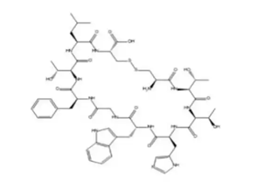 H-Cys-Thr-Thr-His-Trp-Gly-Phe-Thr-Leu-Cys-OH (Disulfide bond) 