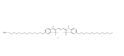 2107273-62-9（N-methyl-N'-methyl-O-（m-PEG4）-O'-（propargyl-PEG4）-Cy3）